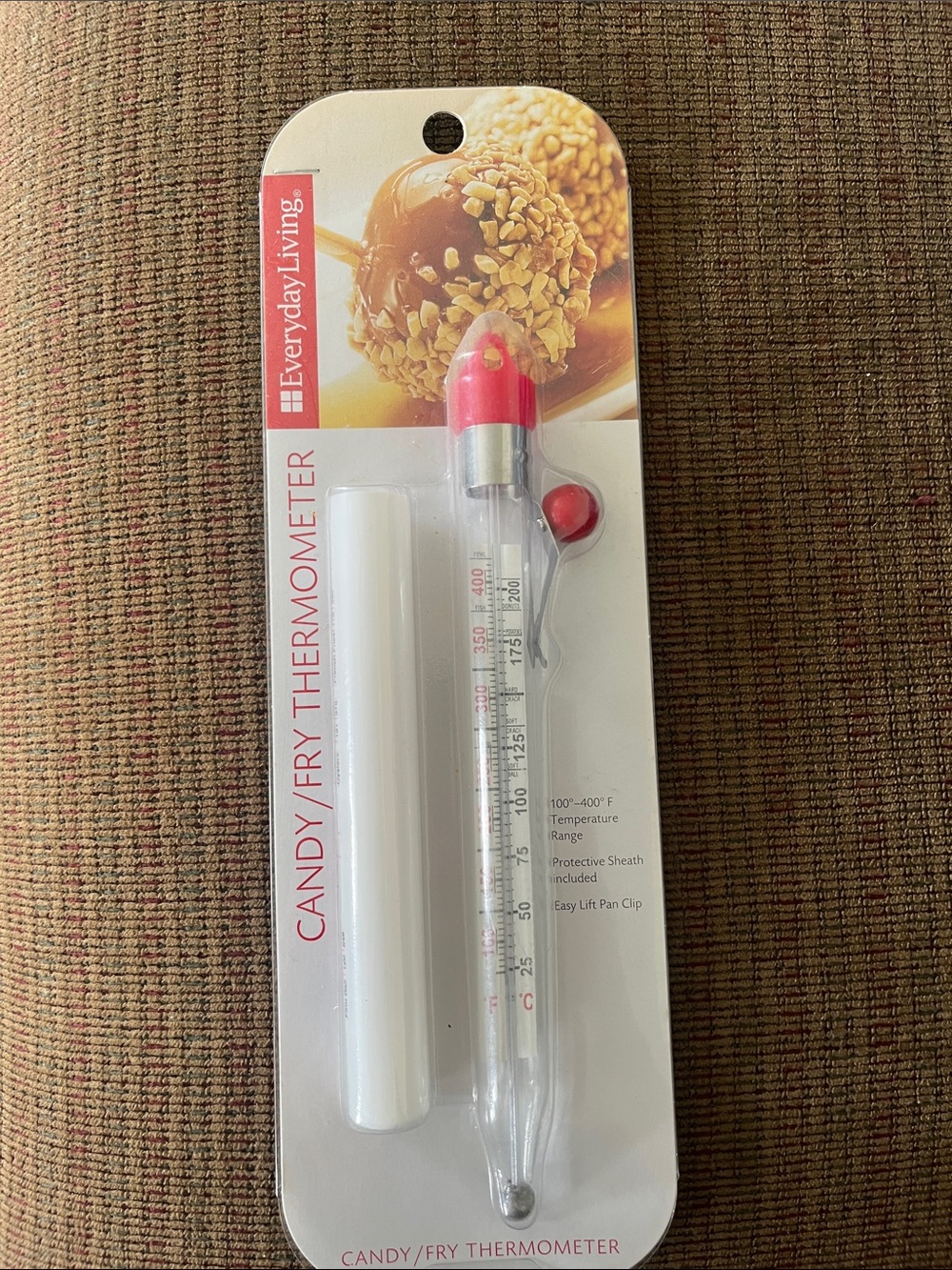 Everyday Living Candy/Fry Thermometer. New in package, never opened